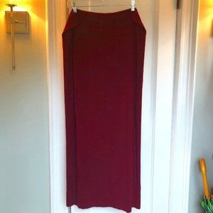 Women's Eileen Fisher Jersey Knit Maxi Pencil Skirt Sz LRG